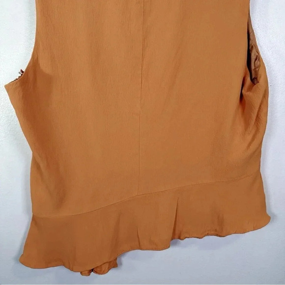 Jacques Vert Womens Size 16 Drape Asymmetric  Sleeveless Blouse - Picture 11 of 12